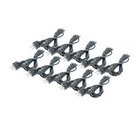 vhbw 10x Câble d'alimentation Cordon électrique C13 3 Dents 3m | pour PC portable - moniteur, imprimante - Schuko Secteur Prise