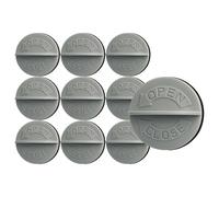 vhbw 10x Capuchon à visser pour filtre à cartouche compatible avec Storch VarioVac 22 aspirateur blanc / gris