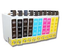 vhbw 10x Cartouches d'encre imprimantes, compatible avec Epson Stylus CX3600 / CX3650 / CX6400 / CX6500 / CX6600 / CX6650 etc...