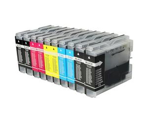 vhbw 10x Cartouches Remplacement pour Brother LC-1000M
