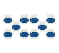 vhbw 10x connecteurs pour câble périphérique compatible avec Kärcher robots de pelouse - Serre-câbles, étanches, transparent / bleu G
