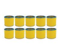 vhbw 10x filtre à cartouche compatible avec Hoover S 4276 Zentralfilter, S 4266 Zentralfilter, S 4276, S 4266 aspirateur - Filtre plissé G