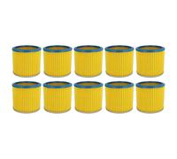 vhbw 10x filtre à cartouche compatible avec Shop-Vac 7408 P, Plus 1001, Euromac V 10, Hobby Vac 1000 aspirateur - Filtre plissé