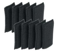 vhbw 10x filtre compatible avec Einhell TE-VC 18/10 Li-Solo; EX; TH aspirateur - Filtre en mousse noir