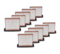 vhbw 10x filtre compatible avec Mafel S50M, S50, S35M, S25M, S25L, S25 aspirateur - filtre à eau/à plis plats/HEPA noir/blanc/gris