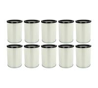vhbw 10x filtre plissé compatible avec Kärcher NT 70/2 *GB, NT 70/2 Adv *EU, NT 70/2 Me, NT 70/2 Me *EU aspirateur - blanc