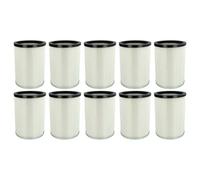 vhbw 10x filtre plissé compatible avec Kärcher NT 90/2 Me Classic *VEX, NT 90/2 Me Classic Edition *EU aspirateur - blanc