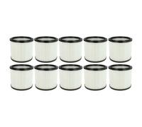 vhbw 10x filtre plissé compatible avec Parkside PNTS 30/4(E/S), 30/6(E/S), 1250/9, 30/6, 1250, 30/6 S, 30/6 DE, 30/5 aspirateur - blanc