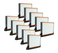 vhbw 10x filtre plissé plat F8 compatible avec Berner BWDVC Top Permanent, Top Perm, Perm M BG aspirateur industriel