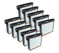 vhbw 10x filtre plissé plat F8 compatible avec Starmix iPulse H-1635 Safe Plus aspirateur sec/humide, aspirateur industriel