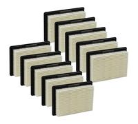 vhbw 10x filtre plissé plat G4 compatible avec Bosch EasyVac 12 3 603 CD0 000, 8 V LI 3 601 JE3 000, GAS 10, 12 aspirateur - Élément filtrant