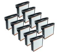 vhbw 10x filtre plissé plat H11 remplacement pour Bosch 1609203C34 pour aspirateur sec/humide, aspirateur industriel