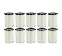 vhbw 10x filtre plissé remplacement pour Kärcher 9.770-988.0, 6.907-038.0 pour aspirateur - blanc