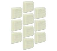 vhbw 10x filtre remplacement pour Bosch 06033B9101 pour aspirateur - filtre HEPA blanc