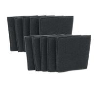 vhbw 10x filtre remplacement pour Einhell 2351134 filtre pour aspirateur - Filtre en mousse noir