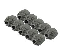 vhbw 10x Filtre textiles compatible avec Bosch AdvancedVac 20 aspirateur industriel sec et humide - Sac filtrant, lavable gris