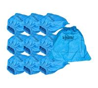 vhbw 10x Filtre textiles compatible avec Lidl Parkside PNTS 1300 D3 - IAN 290887 aspirateur sec et humide - Sac filtrant, lavable bleu