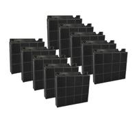 vhbw 10x Filtres à charbon actif compatible avec AEG DBB4650M, DBB4950M, DBB5660HM, DBB5760HM, DBB6960HM, DBB3950MM hotte aspirante