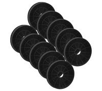 vhbw 10x Filtres à charbon actif compatible avec Beko HCB 91845 BXH, HNU 51311 S, HCI 91845 BXH, HNU 71311 S, HNU 51311 SH hotte aspirante - 16 cm