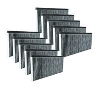 vhbw 10x Filtres à charbon actif compatible avec Bosch DFL064A52, DFL063W55, DFL064A50, DFL063W50, DFL063W56 hotte aspirante - 45,5 x 20,0 x 2,3 cm