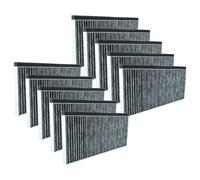 vhbw 10x Filtres à charbon actif compatible avec Bosch DFS067A51C, DFR097A52, DFS067A51, DFS067A51B hotte aspirante - 45,5 x 20,0 x 2,3 cm