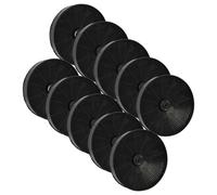 vhbw 10x Filtres à charbon actif compatible avec Gorenje DAH90W - AZD 1925, DAH90E - AZD 1925, DAH90S - AZD 1925 hotte aspirante - 17,3 cm