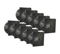 vhbw 10x Filtres à charbon actif compatible avec Ikea HOO522-B, HOO522B, 85795490100, BF325, 700.793.06 hotte aspirante - 21,3 x 20,7 x 4,1 cm