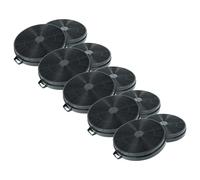 vhbw 10x Filtres à charbon actif compatible avec Secondi Marchi CM 61 IX, CM 181 IX, CM 60 IX, CM 60 IXSA, CM 61 C hotte aspirante - 20,2 cm