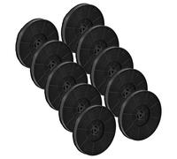 vhbw 10x Filtres à charbon actif remplacement pour Bomann KF568 pour hotte aspirante - 17,5 cm