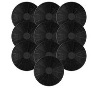 vhbw 10x Filtres à charbon actif remplacement pour Schneider K10001, 4016572013856, CF110 pour hotte aspirante - 17,5 cm