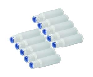 vhbw 10x Filtres à eau compatible avec Krups Evidence EA89, EA8918, EA8908, EA891c machine à café automatique, machine à expresso, blanc