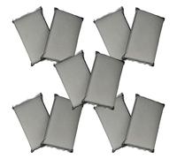 vhbw 10x Filtres Compatible avec Dolphin E35, E35i, E40, E10, E20, E25, E30 aspirateur, Nettoyeur Piscine - Coussin filtrant, 25 x 16 x 4 cm