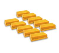 vhbw 10x Filtres plats pour aspirateur Bosch GAS 35 L AFC, GAS 35 L SFC+, GAS 35 M AFC, GAS 55 M AFC Professional comme 2 607 432 034