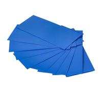 vhbw 10x Gaines thermorétractables adaptées pour batterie 18650 - Film rétractable, 7,2 x 3 cm bleu