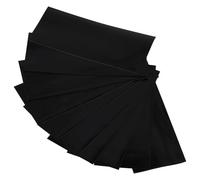 vhbw 10x Gaines thermorétractables adaptées pour batterie 18650 - Film rétractable, 7,2 x 3 cm, noir