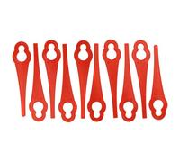 vhbw 10x Lames compatible avec Bosch ART 23 Easytrim Accu, ART 23 LI taille gazon - Lames de rechange, rouge, plastique / nylon