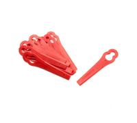 vhbw 10x Lames compatible avec Einhell GATE 18 Li, AT 18 Li, BG-ART 18 Li, BG-CT 18 Li taille gazon - Lames de rechange, rouge, plastique