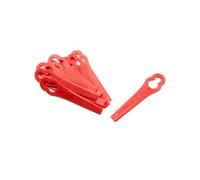 vhbw 10x Lames compatible avec Einhell GC-BG-CT 18/1 Li, GC-CT 18/24 Li P taille gazon - Lames de rechange, rouge, plastique