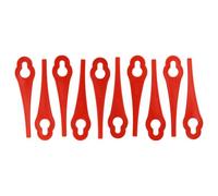 vhbw 10x Lames compatible avec Einhell GE-CT 18 Li Kit | BG-CT 18 Li, GE-CT 18 Li tondeuse - Lames de rechange, rouge, polyamide