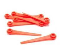 vhbw 10x Lames compatible avec Gardena EasyCut Li-18/23R 9823-20, Li-18/23R 9823 taille gazon - Lames de rechange, rouge, plastique