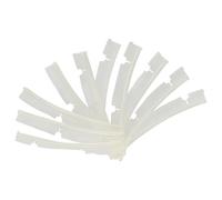 vhbw 10x Languettes en caoutchouc compatible avec Neato XV-11, XV-12, XV-14, XV-15 aspirateur-robot - Lot de lamelles de rechange, transparent