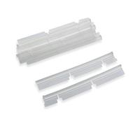 vhbw 10x languettes en caoutchouc compatible avec Neato XV-11, XV-12, XV-14, XV-15 aspirateur-robot - Set de lamelles de rechange, transparent