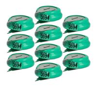 vhbw 10x NiMH pile bouton de remplacement pour type 1/V80H 2 épingles 80mAh 1,2V convient pour les batteries de modélisme etc.