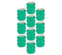 vhbw 10x NiMH pile bouton de remplacement pour type 3/V80H 2 épingles 80mAh 3,6V convient pour les batteries de modélisme etc.