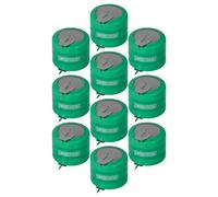 vhbw 10x NiMH pile bouton de remplacement pour type V250H 250mAh 3,6V convient pour les batteries de modélisme etc.