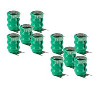 vhbw 10x NiMH pile bouton de remplacement pour type V40H 3 épingles 40mAh 3,6V convient pour les batteries de modélisme etc.