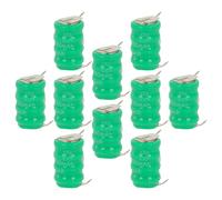 vhbw 10x NiMH pile bouton de remplacement pour type V80H 3 épingles 80mAh 4,8V convient pour les batteries de modélisme etc.
