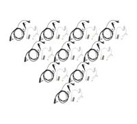 vhbw 10x Oreillette compatible avec Kenwood Free-Talk, Pro-Power, FreeTalk XLS, Pro-Talk radio talkie-walkie, câble acoustique transparent