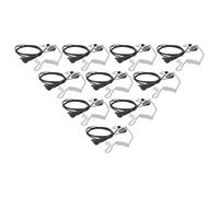 vhbw 10x Oreillette Compatible avec Motorola FV300, FV500, FV200, FV200AA, FV200R Radio Talkie-walkie, câble Acoustique Transparent