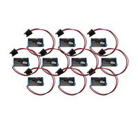 vhbw 10x Pile remplacement pour Mitsubishi B9670-MC, A6BAT, A6BAT-MRBAT. pour système de contrôle (1700mAh, 3,6V, Li-ion)